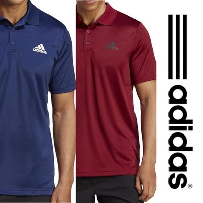 Adidas  Men's 3 stripes golf Polo shirt, choose size & color ! - Image 1 of 4