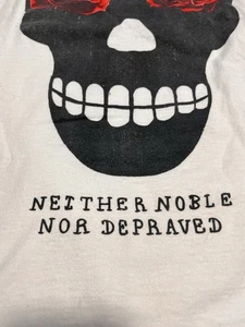 Camiseta OBEY Calavera Rosas Talla S Patinador Años 90 De Colección Ni Noble Ni Depravada - Imagen 1 de 3