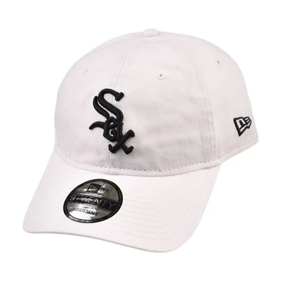 New Era Chicago White Sox Visera Curvada 9Twenty Hombre Sombrero Ajustable Blanco Foto 1 de 4