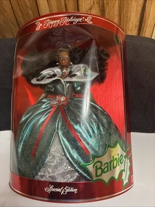Muñeca Barbie Happy Holidays 1995 edición especial afroamericana Mattel - Imagen 1 de 7