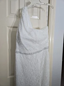 Wedding Dress Size (19) Large From Speechless Lace Floral Long Diamond Waist - Picture 1 of 14