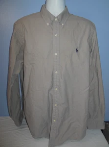 Herren Ralph Lauren Classic Fit Grau Langarm Hemd mit Knöpfen XL - Bild 1 von 7
