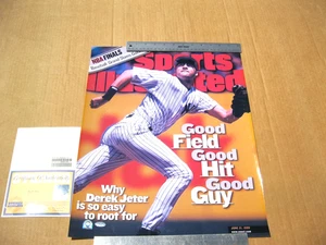 Foto AUTÓGRAFO 16x20 firmada por Derek Jeter sin marco Sports Illustrated certificado de autenticidad Steiner - Imagen 1 de 5
