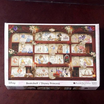 Disney Princess 1000 Piece Jigsaw Puzzle with Frame & Adhesives Used - Image 1 of 2