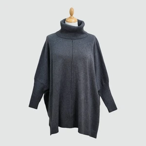 Lagenlook Cozy Polo Neck Jumper 14-26 - Picture 1 of 20