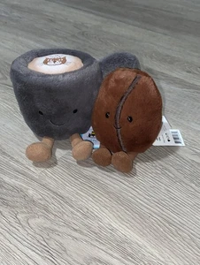 Jellycat Amuseables Kaffeetasse + Bohne Neu Mit Etikett - Bild 1 von 7