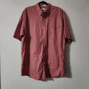 Camisa a Cuadros Naranja Wrangler Riata Para Hombre Talla XXL Informal Camiseta con Botones - Imagen 1 de 5