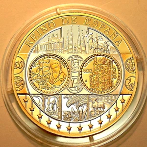 Spanien 400 Gold-Euro 2002 PP Antoni Gaudi Erstabschlag Euroländer COA - Bild 1 von 4