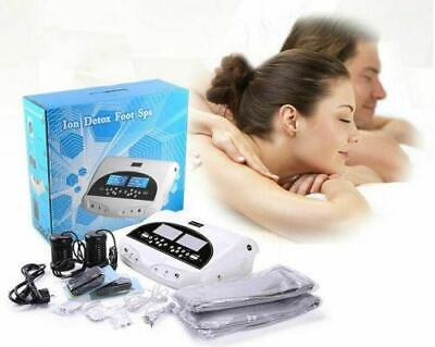 LCD Professional Dual Ion Detox Ionic Foot Bath Spa Clean Machine Infrared Belt • 181.10€