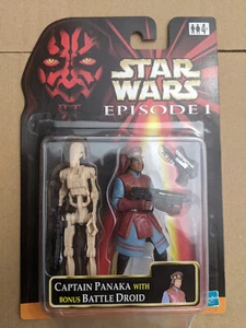 STAR WARS EP 1 CAPTAIN PANAKA WITH BONUS BATTLE DROID RARE 1999 BPD7 - Picture 1 of 6