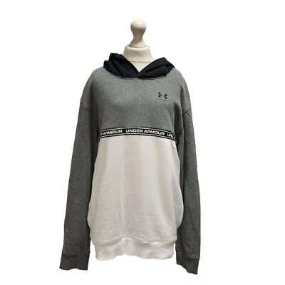 Under Armour Sweatshirt Hoodie Grey & White UK Boys Size XL H316 - Image 1 of 4