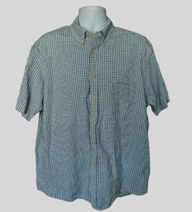 Lord & Taylor Mens Shirt XL Casual Classics Short Sleeve 100% Cotton Check Plaid - Picture 1 of 6