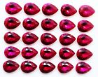 25 Pcs Natural Mozambique Red Ruby 6x8 MM Pear Cut Certified AAA+ Gemstone Lot