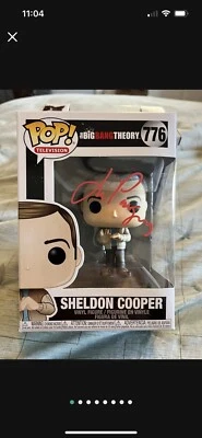 Funko Pop! 776 Jim Parsons Signed The Big Bang Theory Sheldon Cooper - Image 1 of 4