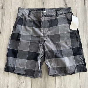 Lululemon Athletica Herren 38 kariert grau schwarz Golf Kahuna Shorts - Bild 1 von 6