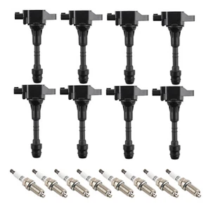 8x Igniton Coil & Spark Plug for Nissan Titan Armada Pathfinder Infiniti QX56 V8 - Picture 1 of 12