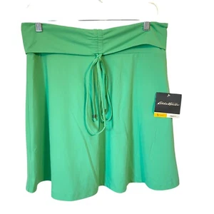Eddie Bauer Womens M Travex Freedry Green Aster Convertible Travel Skirt NWT - Picture 1 of 7