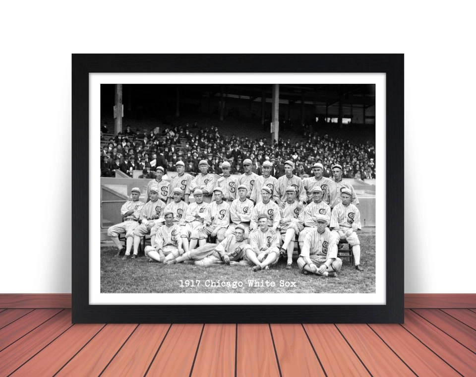Fotografía enmarcada 1917 Chicago White Sox CAMPEONES SERIE MUNDIAL 8x10 11x14 (W2) Foto 1 de 4