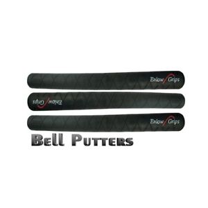 Three (3) Enlow Golf Grips-Black-Midsize/Oversize-Backweighted Reverse Taper