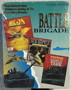 3 Vintage Games Battle Brigade - Mig-29, Sub Battle, Battle Tank [3.5 Disc] - Picture 1 of 9