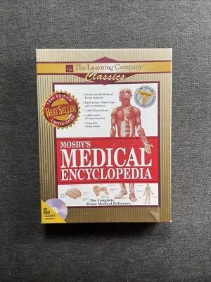 Vintage Mosby's Medical Encyclopedia New PC CDROM Box Version 97 Home Reference - Image 1 of 4