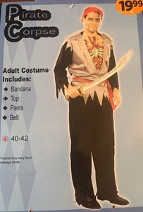 Costume Halloween Cadavere Pirata Adulto Taglia dalla 40 alla 42 - Foto 1 di 1