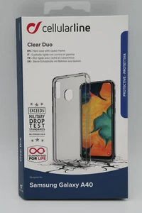 Samsung Galaxy A40 Clear Duo Silikon Cover transparent Backcover Schutzhülle Cas - Bild 1 von 5