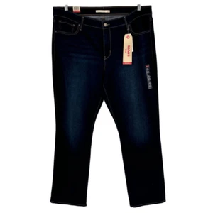 Levi’s 314 Shaping Straight Mid Rise Jeans Size 22W - Picture 1 of 8