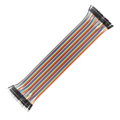 40 cables jumper protoboard 30 cm Macho Hembra cable jumpers dupont 2,54 arduino - Imagen 1 de 3