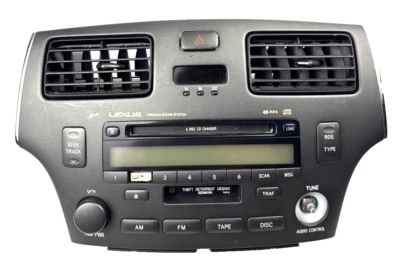 MISSING KNOB!! 02-03 Lexus ES300 AM FM CD Radio Player 86120-33510 OEM - Image 1 of 4