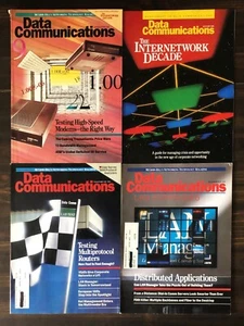 1991 Data Communications Magazine - Lot of 16 - Foto 1 di 5