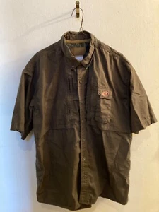 Mossy Oak Apparel Men’s Crosswinds S/S Short-Sleeve Shirt, Size XL, 100% Cotton - Picture 1 of 11