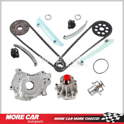 Timing Chain Kit Oil Water Pump Set w/Thermostat for 09-14 Ford E-150 E-250 4.6L - Image 1 of 4