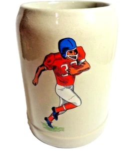 Taza de oso vintage de gres Gerz de 0,05 litros "jugador de fútbol" - Imagen 1 de 6
