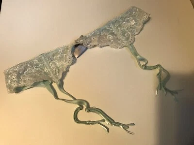 Cinturón Liguero Victorias Secret Dream Angels BRIDAL Azul Encaje Nuevo con Etiquetas XS/S, M/L Foto 1 de 4