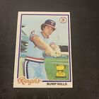 1978 Topps - #23 Bump Wills Texas Rangers ? All-Star Rookie ? Vintage Bb Ex Cond