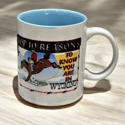 Вайоминг кофейная кружка чайная чашка сувенир назначения Top 10 причин знать 8 унций - Изображение 1 из 4