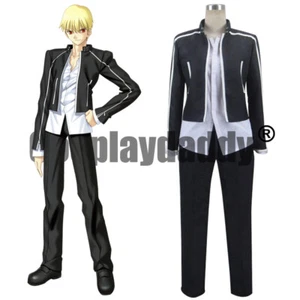 Fate/stay night Archer Gilgamesh Black Uniform Outfit Anime Cosplay Costume S002 - Picture 1 of 5