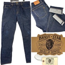 Brave Star Selvage Saber 18oz Japanese Denim Jeans 42 x 37 True Fit Slubverter