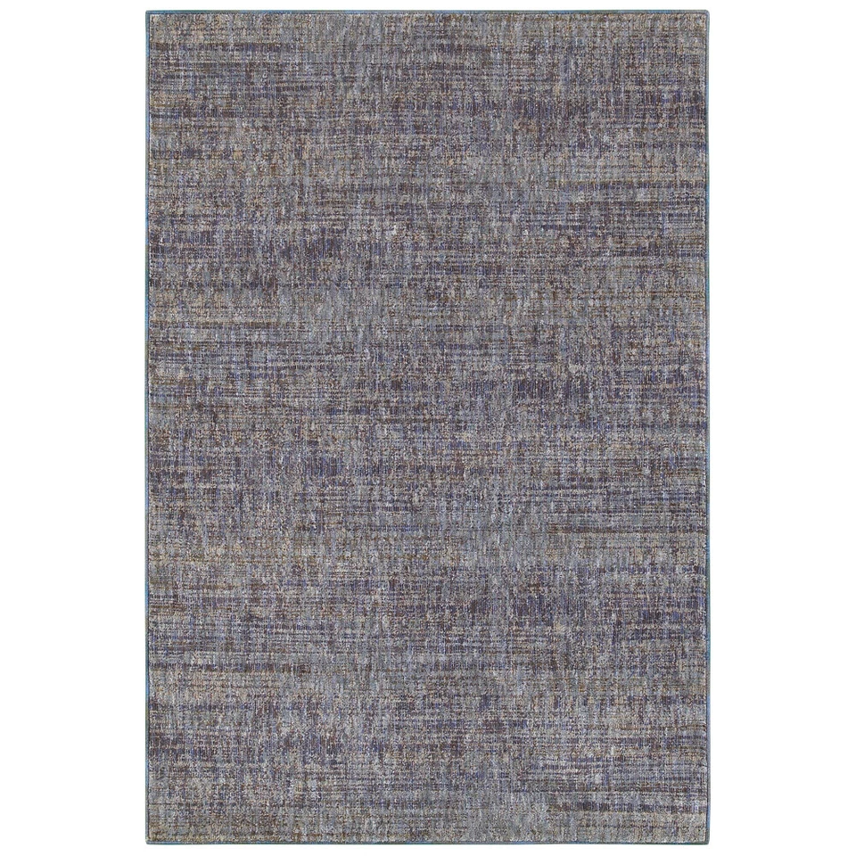 Purple Solid Achromatic Single Color Flat Door Mat 8033F - Aprx 1' 10" x 3' 2" - Image 1 of 1