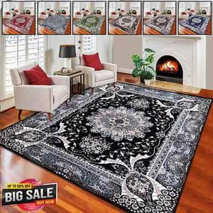 Extra Large Traditional Rugs Non Slip Hallway Runner Living Room Bedroom Carpet - Picture 1 of 101