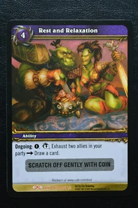 WoW TCG Dark Portal REST AND RELAXATION Unused *LOOT* World of Warcraft - Picture 1 of 2