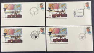 4 x 1985 75th Anniversary Amateur Radio PSE Covers Diff FDI Pictorial Postmarks - Picture 1 of 2