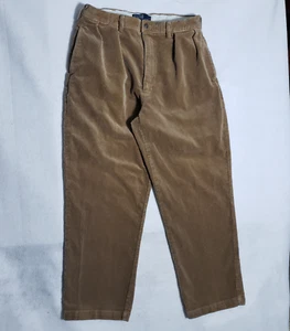 Polo Ralph Lauren Andrew Cordhose *PUNKTE* Herren 35x30 beige Plissee 90er - Bild 1 von 15