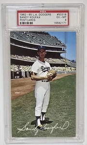 Postales de los Dodgers de Sandy Koufax 1962-65 PSA 6 como nuevas Los Ángeles  - Imagen 1 de 2