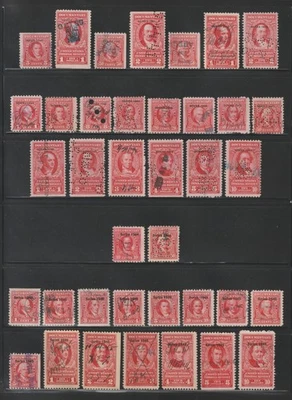 1940-53 Documentary Stamps, Mostly Used, Scott #s R292 | R644, 98 Different - Image 1 of 4