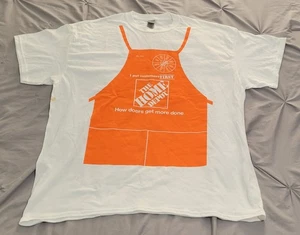 Home Depot White/Orange XL Extra Large T-Shirt Troy DFC 6707 #inthistogether - Picture 1 of 7