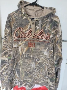 Cabelas Camouflage Hoodie Sweatshirt Pullover Men Size XXL - Picture 1 of 3