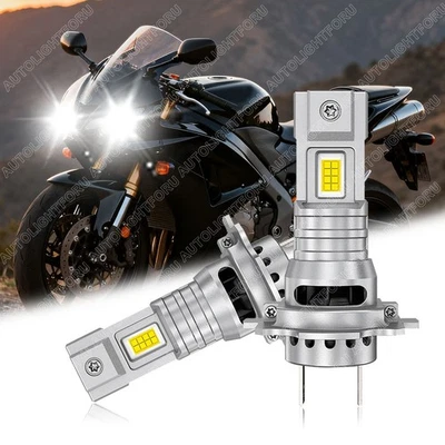 For Honda CBR600RR 2003-2017 - 2x H7 Motorcycle LED Headlight Bulbs Bright White Foto 1 de 4