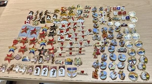 Vintage 1984 Olympic Hollywood Football Pins Lot Of 160 Pins 80s Los Angeles - Picture 1 of 10